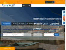 Tablet Screenshot of annatours.hr